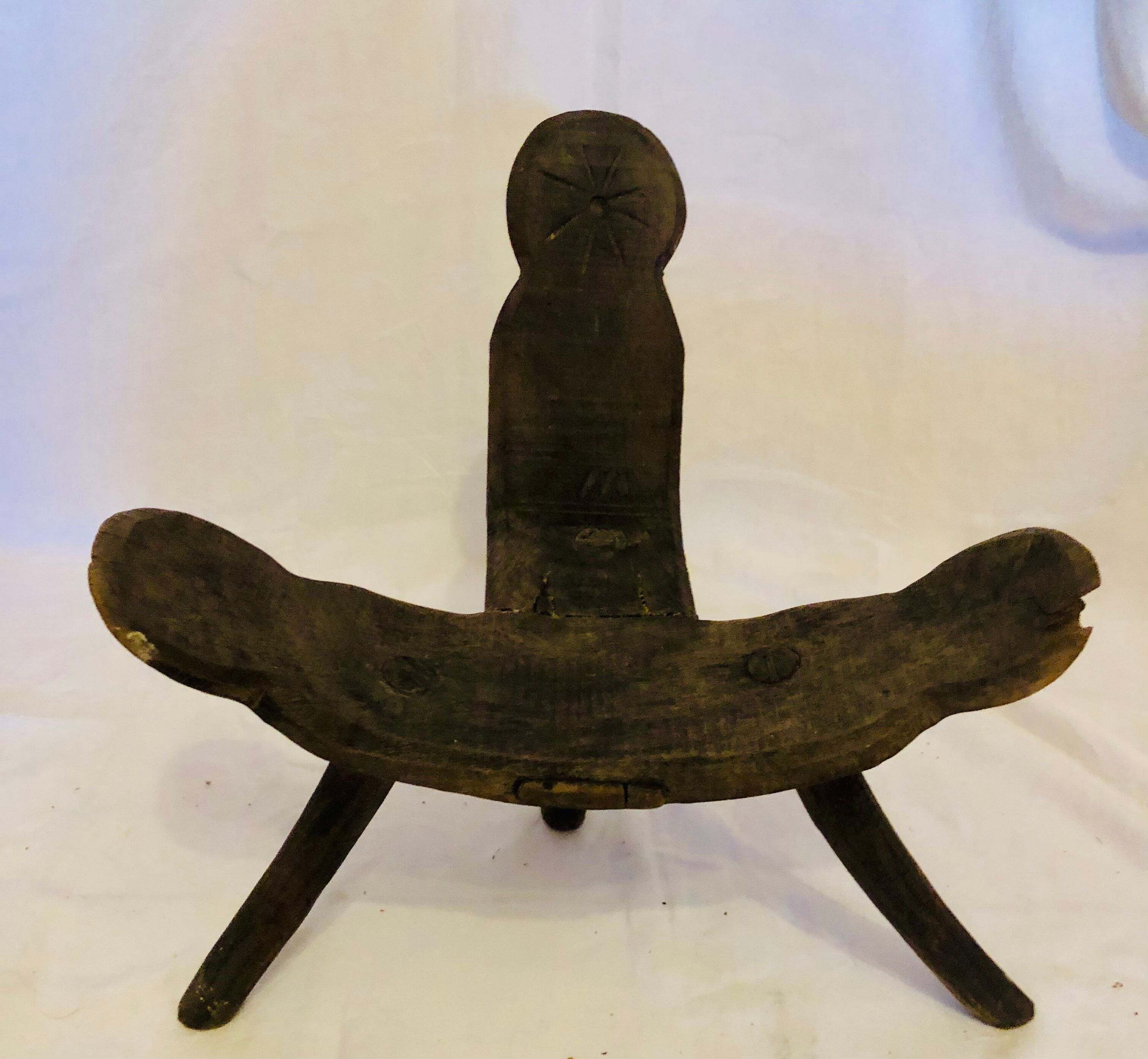 Ethnic brutalist chair year 50