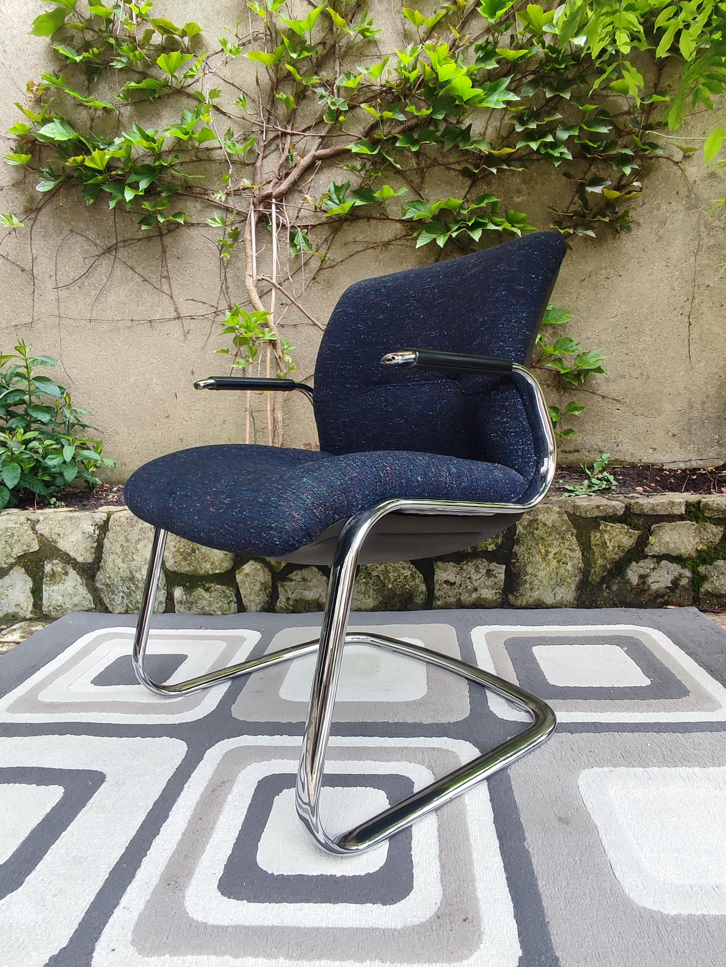 Fauteuil Pohlschroder steelcase strafor vintage