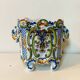 Earthenware cache pot from ROUEN, 19th century.
