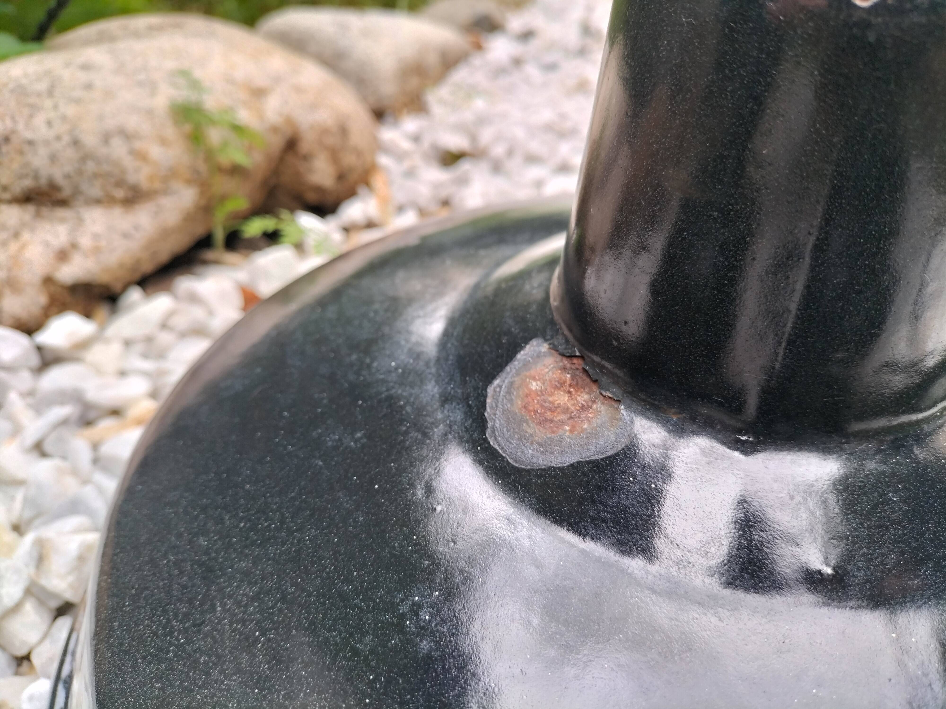 Enameled sheet metal lamps