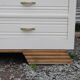 Asymmetrical solid oak wardrobe – Renovated Art Deco style