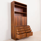 Rosewood drop front secretary desk by Axel Christensen, Odder, ACO Møbler, Denmark, 60s