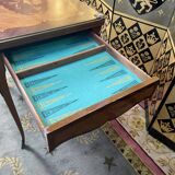 Louis XV style marquetry games table