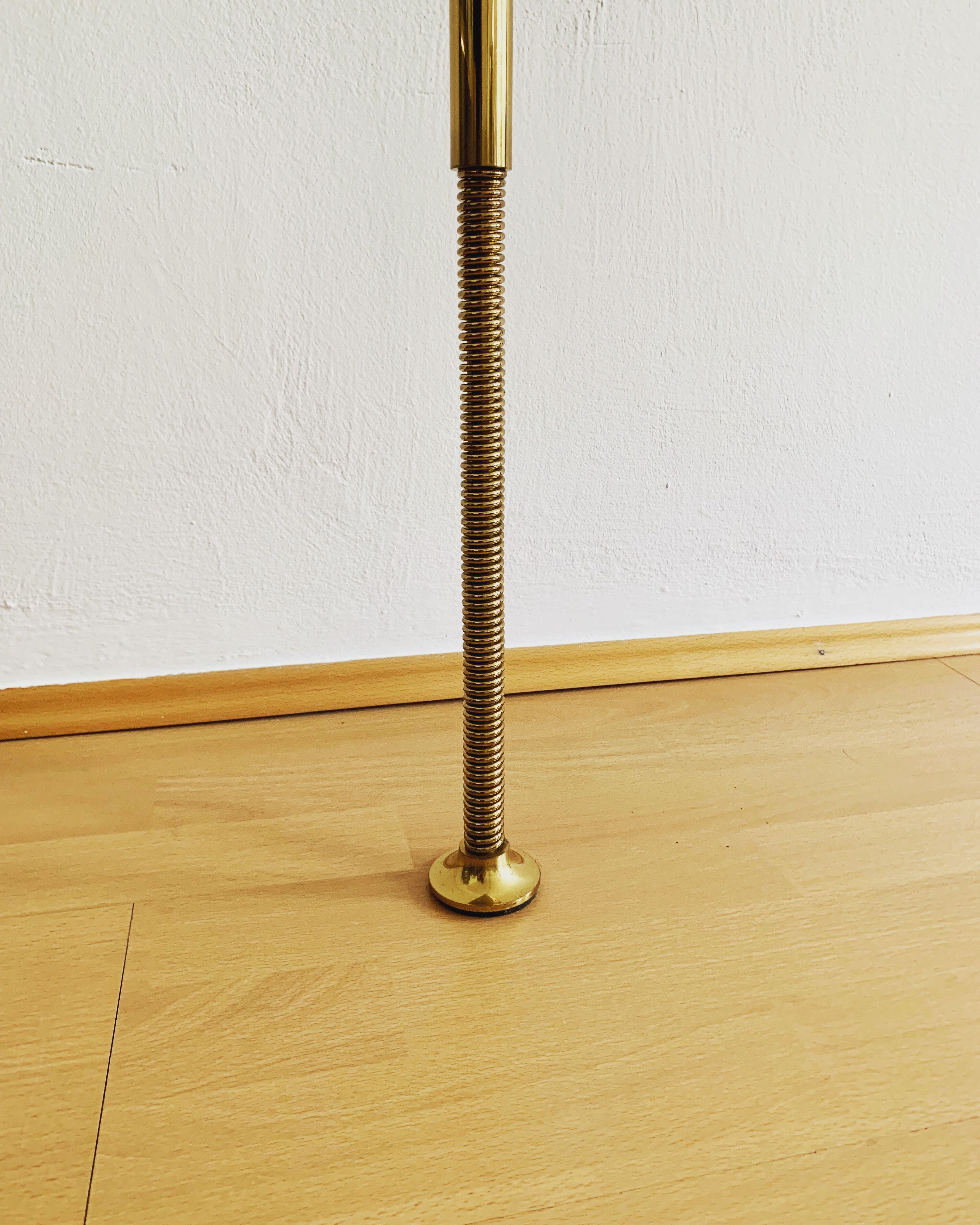 stunning Mid Century Modern brass UNA arc lamp by Florian Schulz
