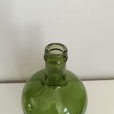 Dame Jeanne / vintage 4L green glass carboy