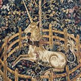 Aubusson tapestry, with the Captives of a unicorn