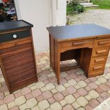 Vintage curtain binder cabinet
