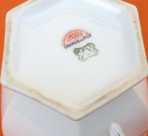 Art deco 1925 sugar box Limoges chapus and sons france