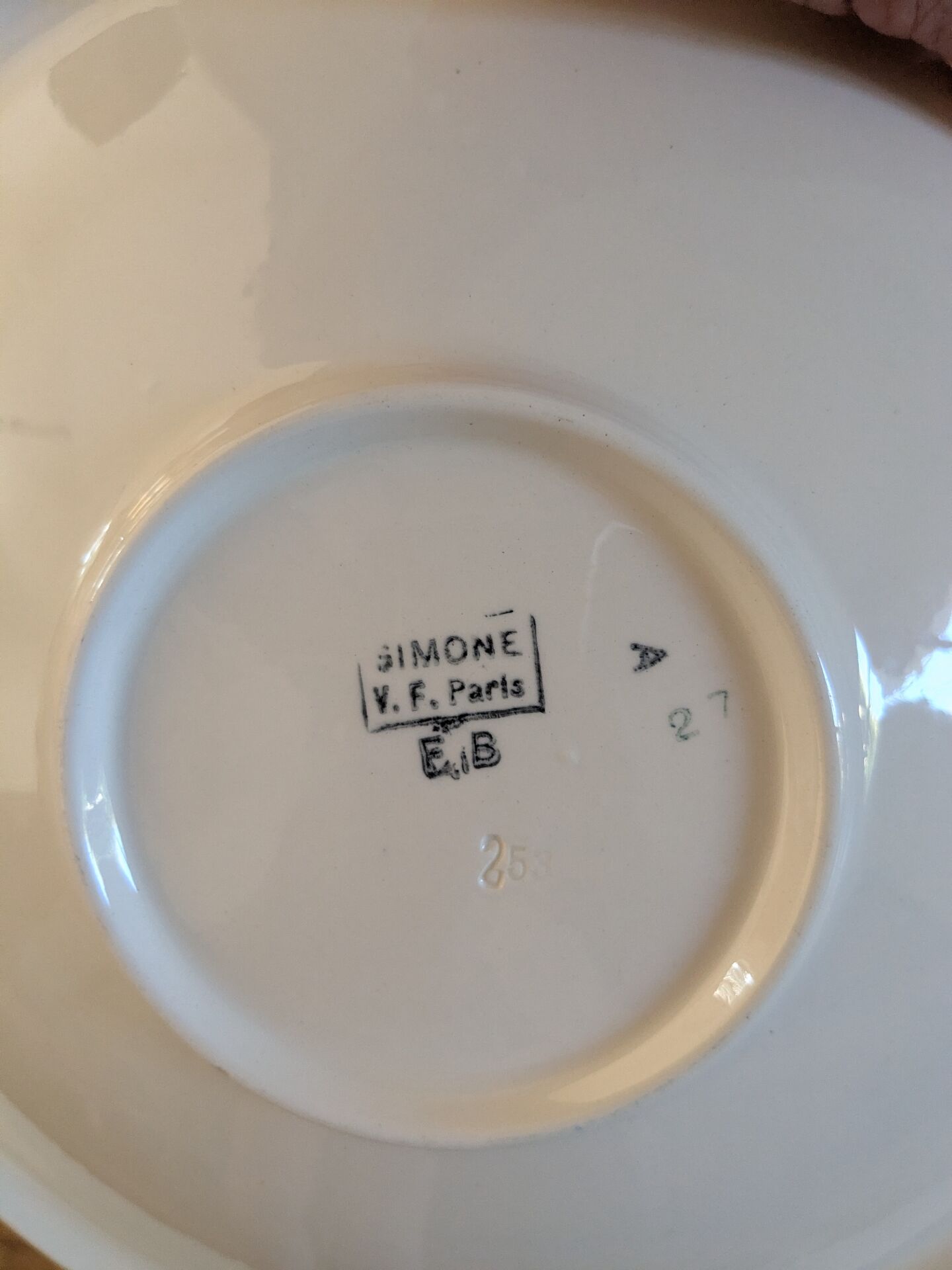 Plat de service V.F Paris