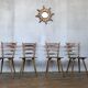 Series of 20 Scandinavian chairs or vintage wooden bistro