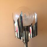 Chrome parquet lamp