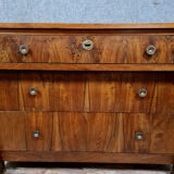 Empire walnut period chest of drawers circa 1810-1820