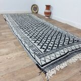 Handmade wool Berber rug 340 X 120 CM