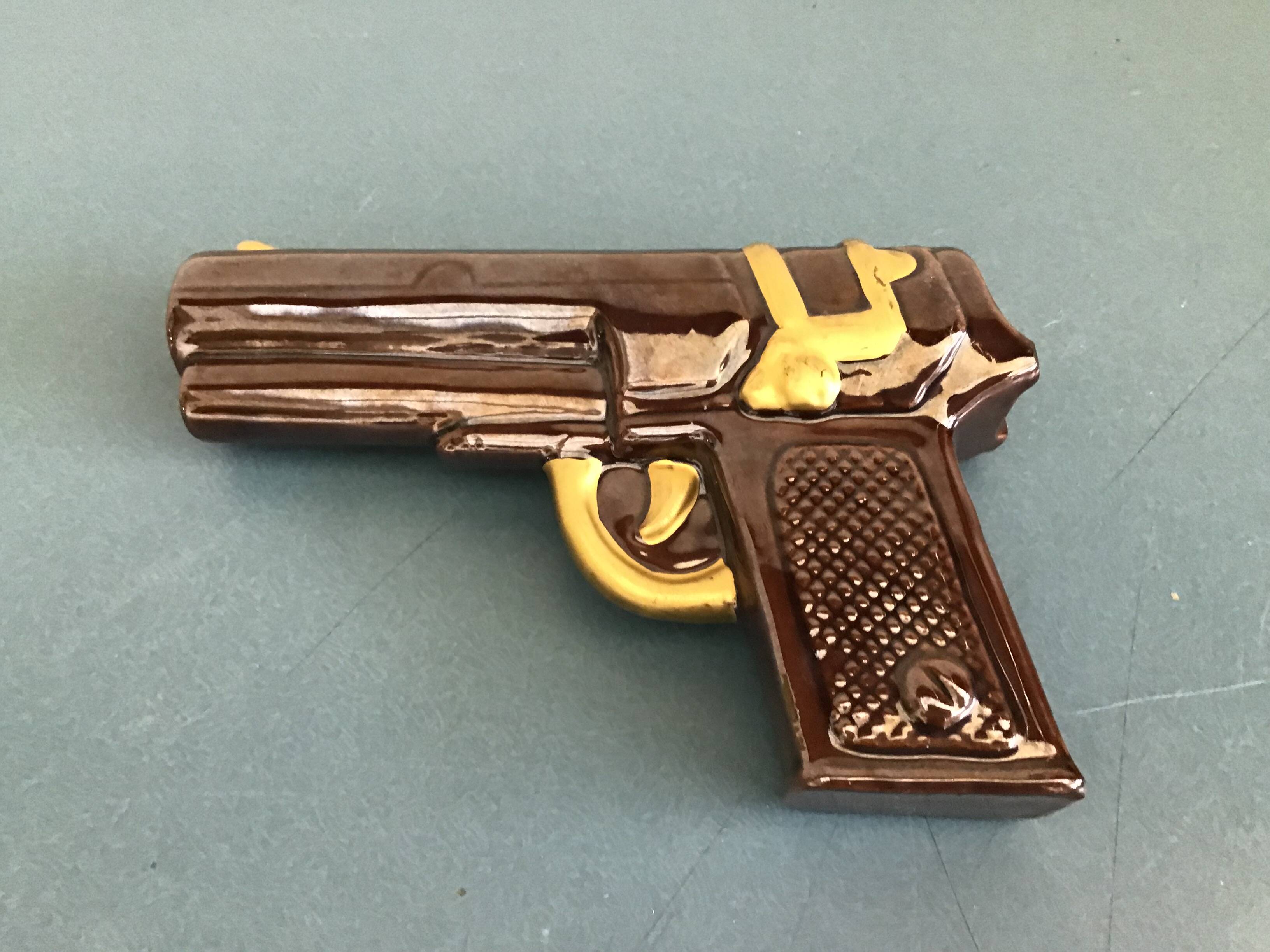 Vallauris pistol vase 1960