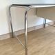 Modernist office 1970 chrome metal and skai