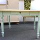 Dining table with painted legs