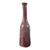 Vintage glazed stoneware bottle soliflore vase