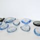 Smaller dishes or ashtrays designed for Holmegaard, 1950s to 1970s