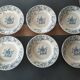 6 assiettes creuses faïence Gien