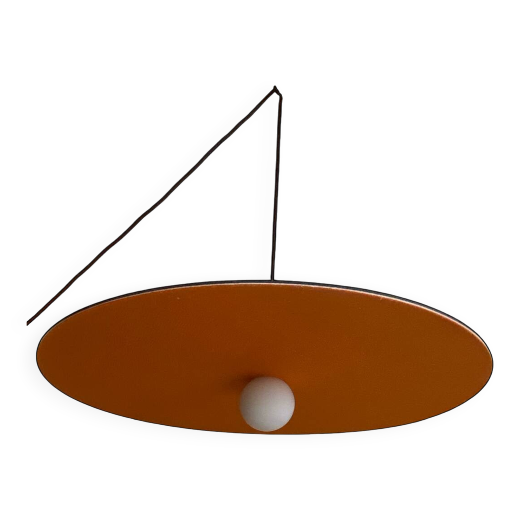 Designer chandelier, metal and soundproofing felt
