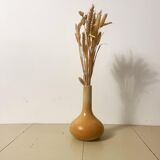 Stoneware long neck vase