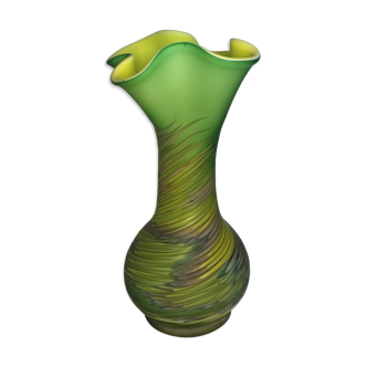 Glass pate vase