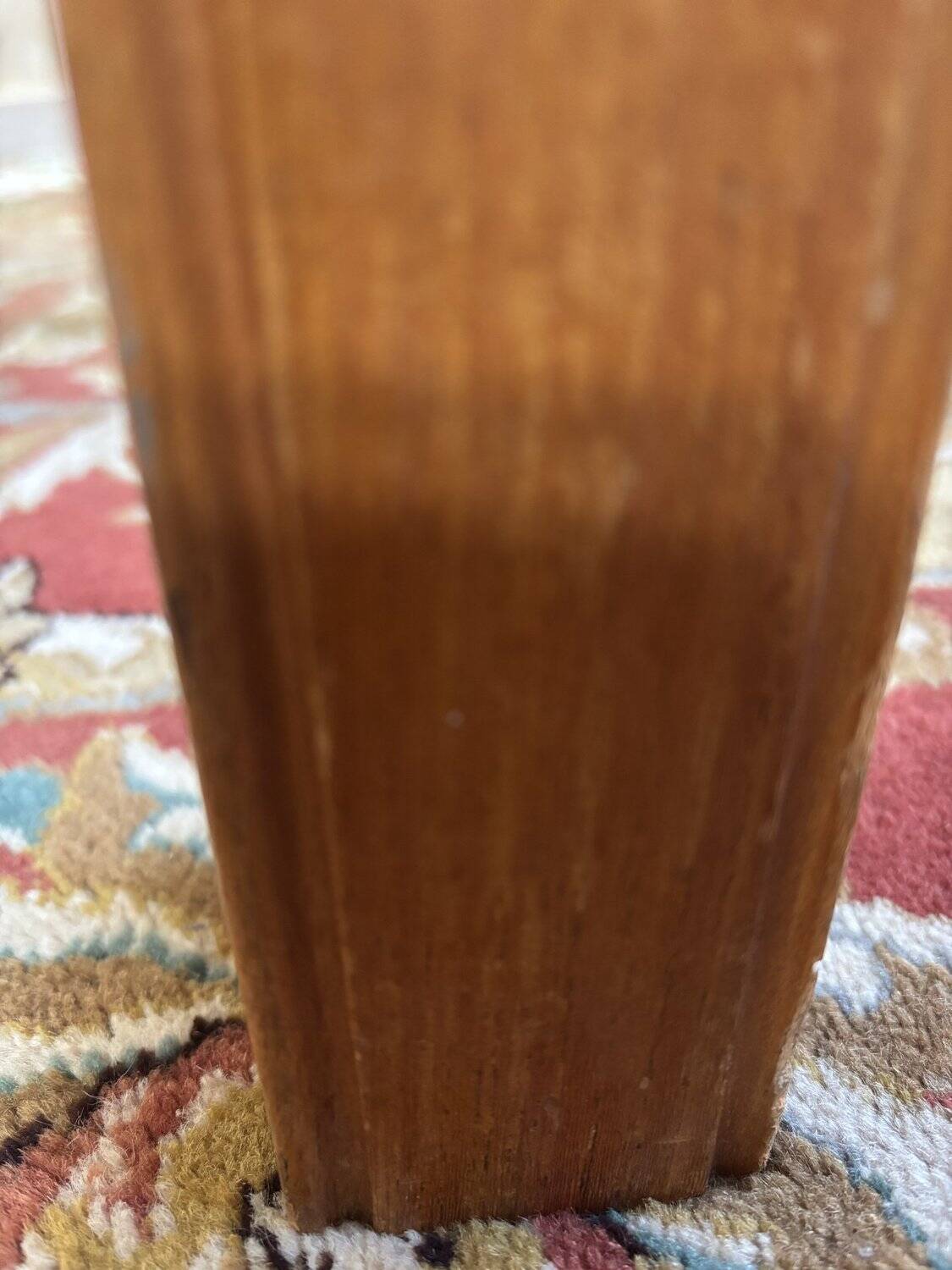 Table with extensions from the 1950s in elm.