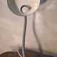 Italian design desk lamp, green metal, Fase style, 1970s, adjustable, flexible