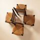 Rustic chairs attributed to Georges Robert.