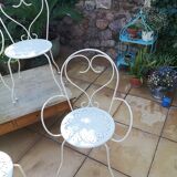 Lot of wrought iron chairs and armchairs