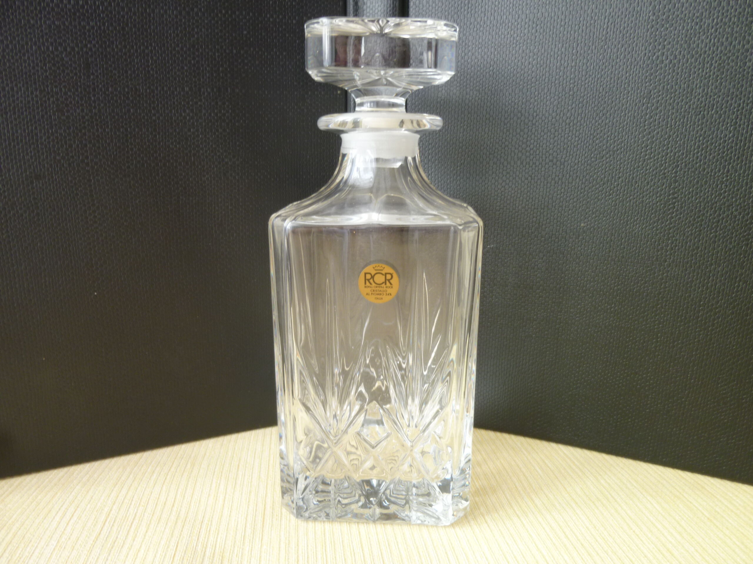 Lead Crystal Whisky Carafe 24% CPR