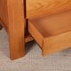 Vintage chest of drawers in solid elm from the 1980s.