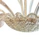 4-light glass chandelier attributed to Murano, 20th century