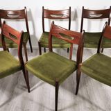 Ensemble de chaises à manger en teck vintage