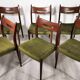 Ensemble de chaises à manger en teck vintage