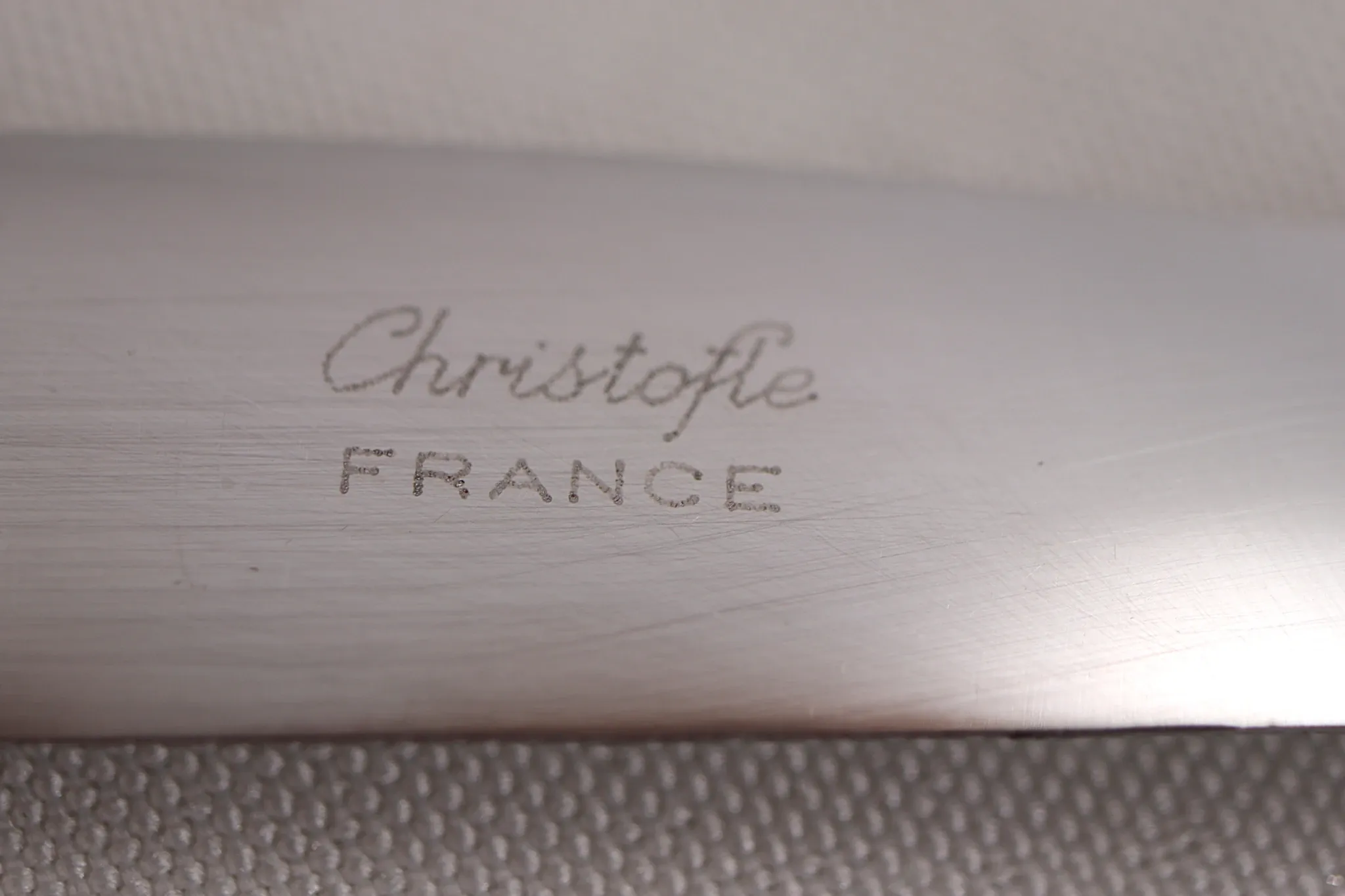 Christofle Vendôme Shell, cutlery set 49 pieces, silver-plated knives.