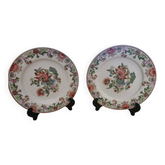 Paire d'assiettes en porcelaine