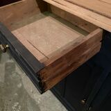 Vintage Parisian black patinated buffet