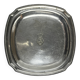 Small Christofle silver-plated tray with coat of arms from the 20th century.