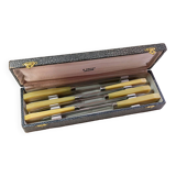 Box of 6 bakelite handle table knives France early 20th century