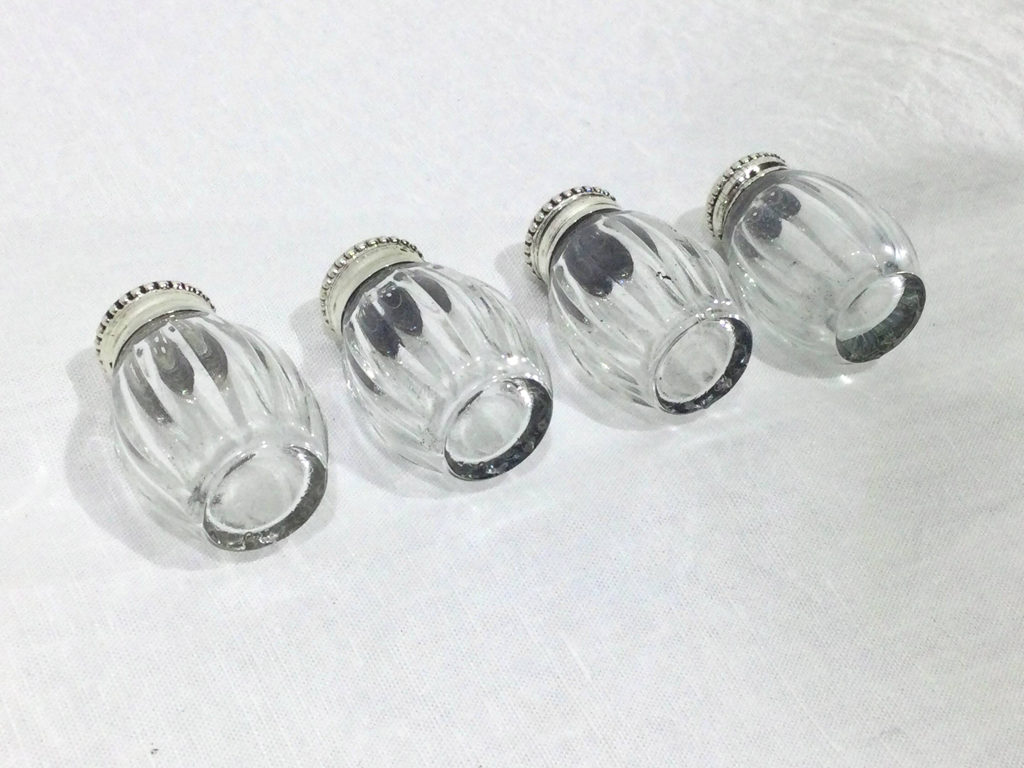 Cardeilhac – 4 solid silver salt shakers