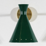 Pair of duck green casserole wall appliques