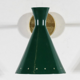 Paire d'appliques murale cocotte vert canard