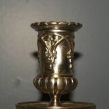 Rare pair of 19th century bronze candlesticks