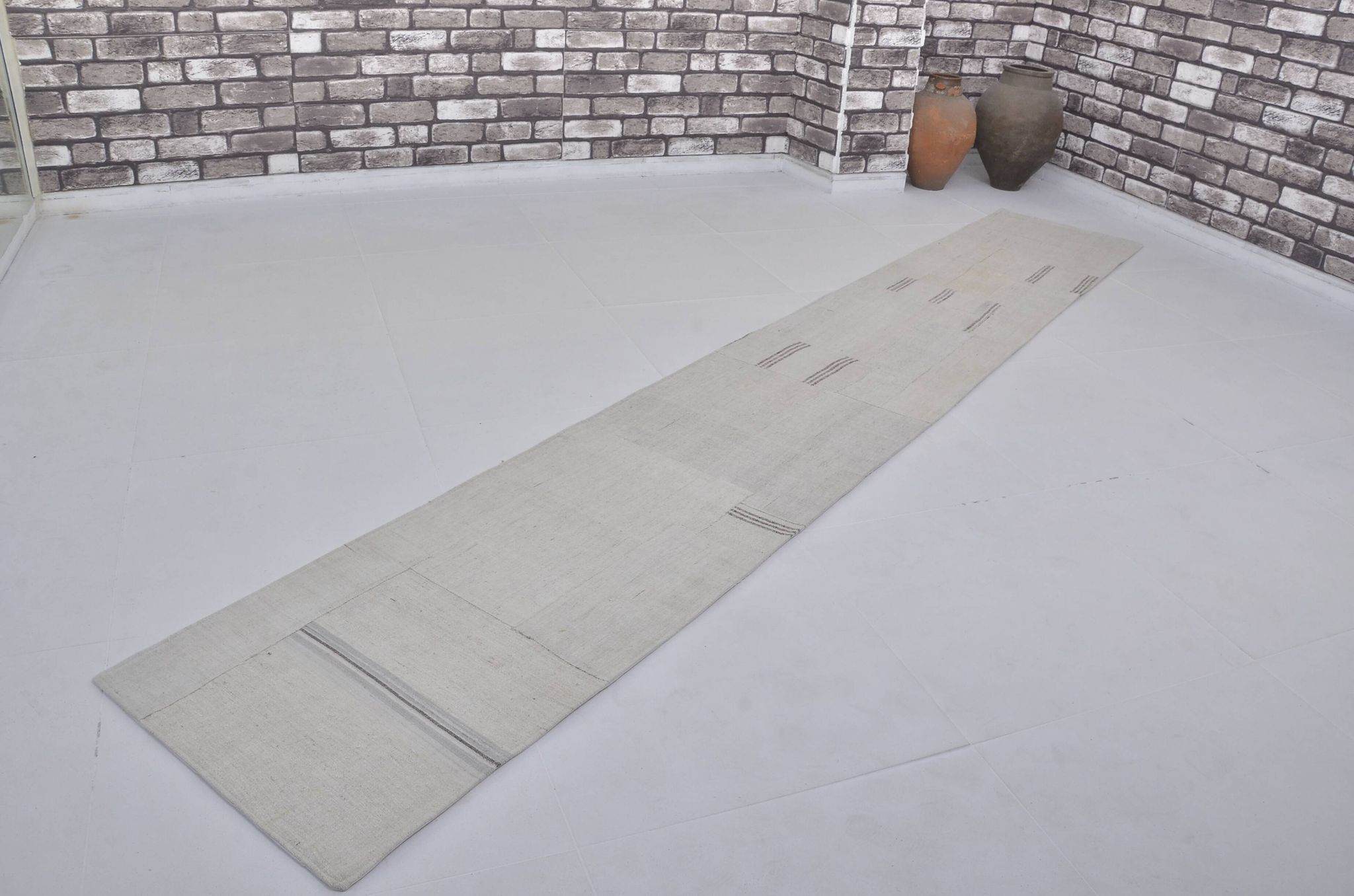 Vintage Handmade Hemp Runner sku 3918