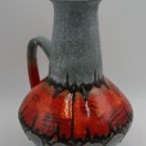 Ceramic vase Fat Lava 1 handle Carstens Germany