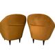 Italian 1936 pair of armchairs attributed to Gio’ Ponti “ Triennale “