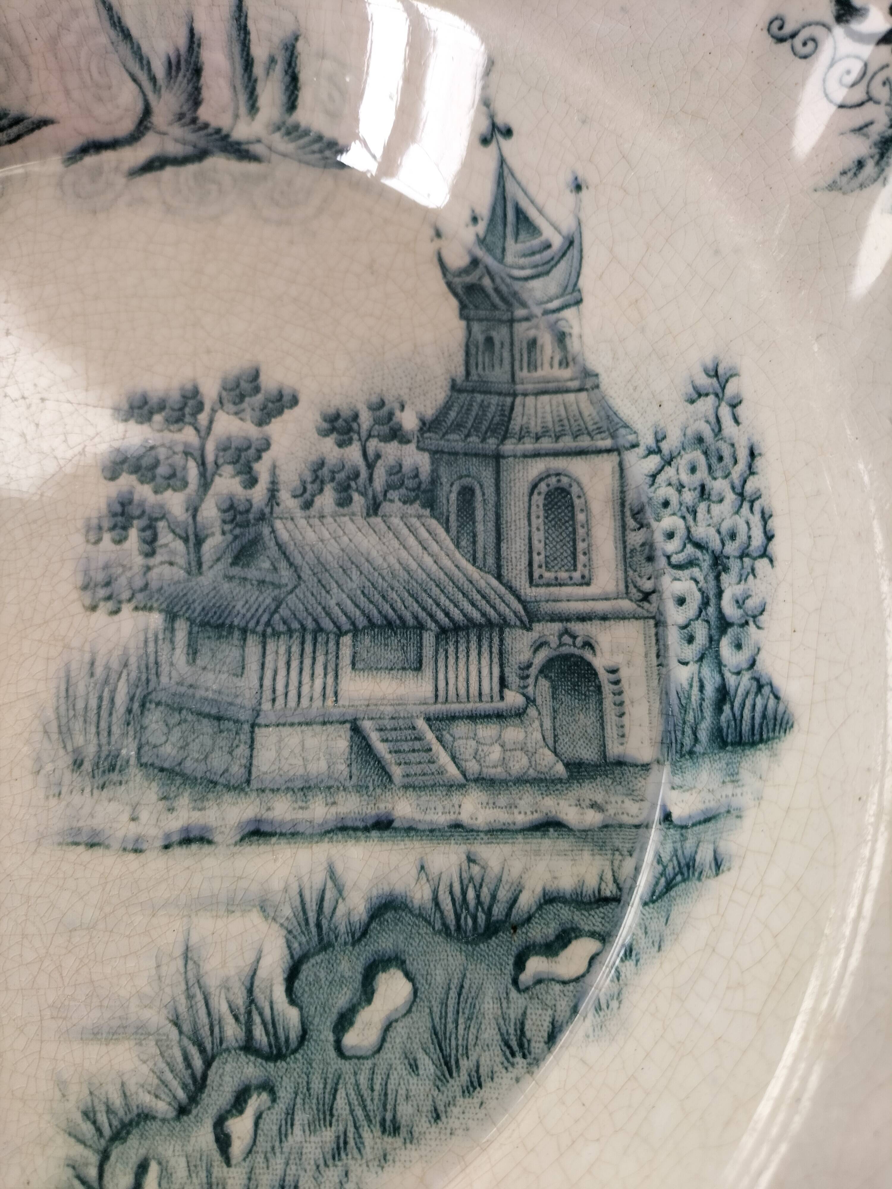 Plate HB & Cie Choisy-le-Roi model Saïgon (1900-1915)