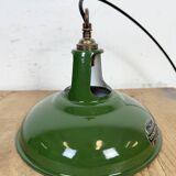 Industrial Green Enamel Factory Pendant Lamp from Coolicon, 1950s