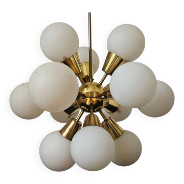 Rare Midcentury Chandelier Sputnik, Kamenicky Senov, 1970s